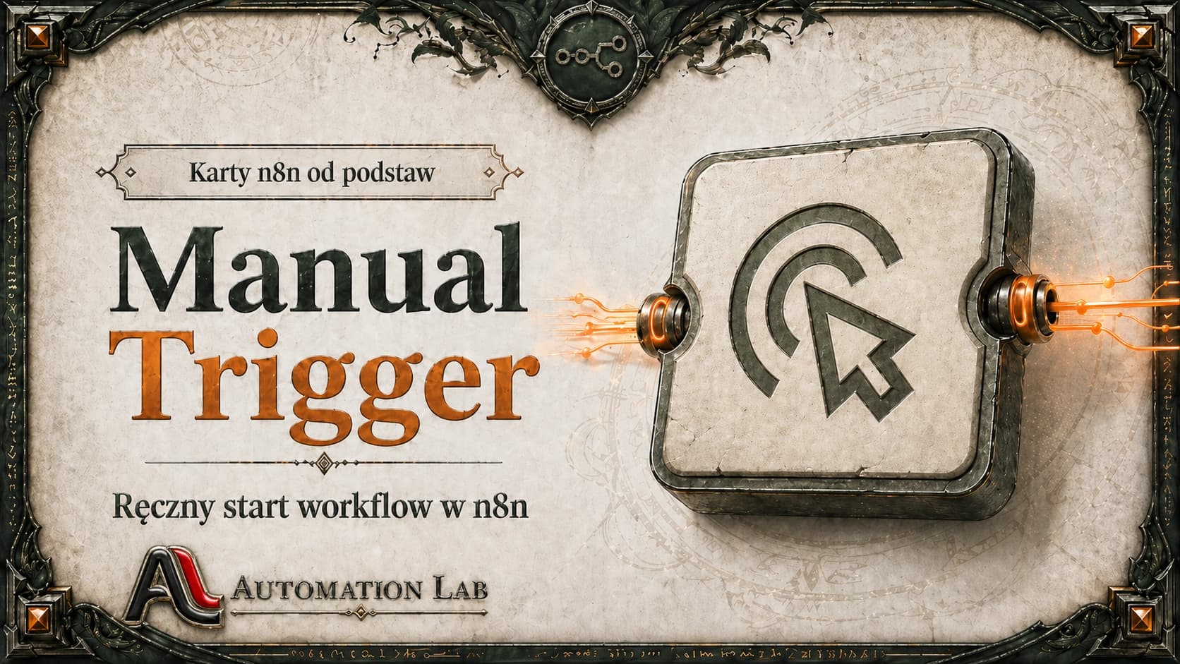 Karty n8n od podstaw: Manual Trigger - jak działa ręczny start workflow
