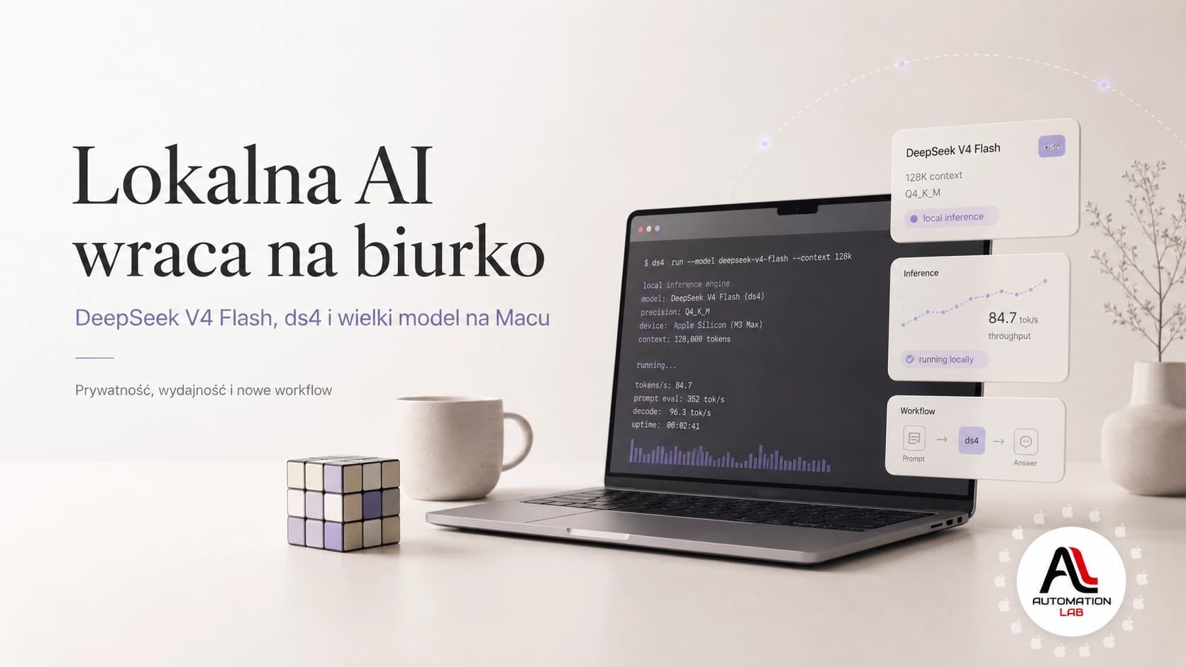 Lokalna AI przestaje być ciekawostką. DeepSeek V4 Flash, ds4 i pytanie, czy naprawdę potrzebujemy chmury