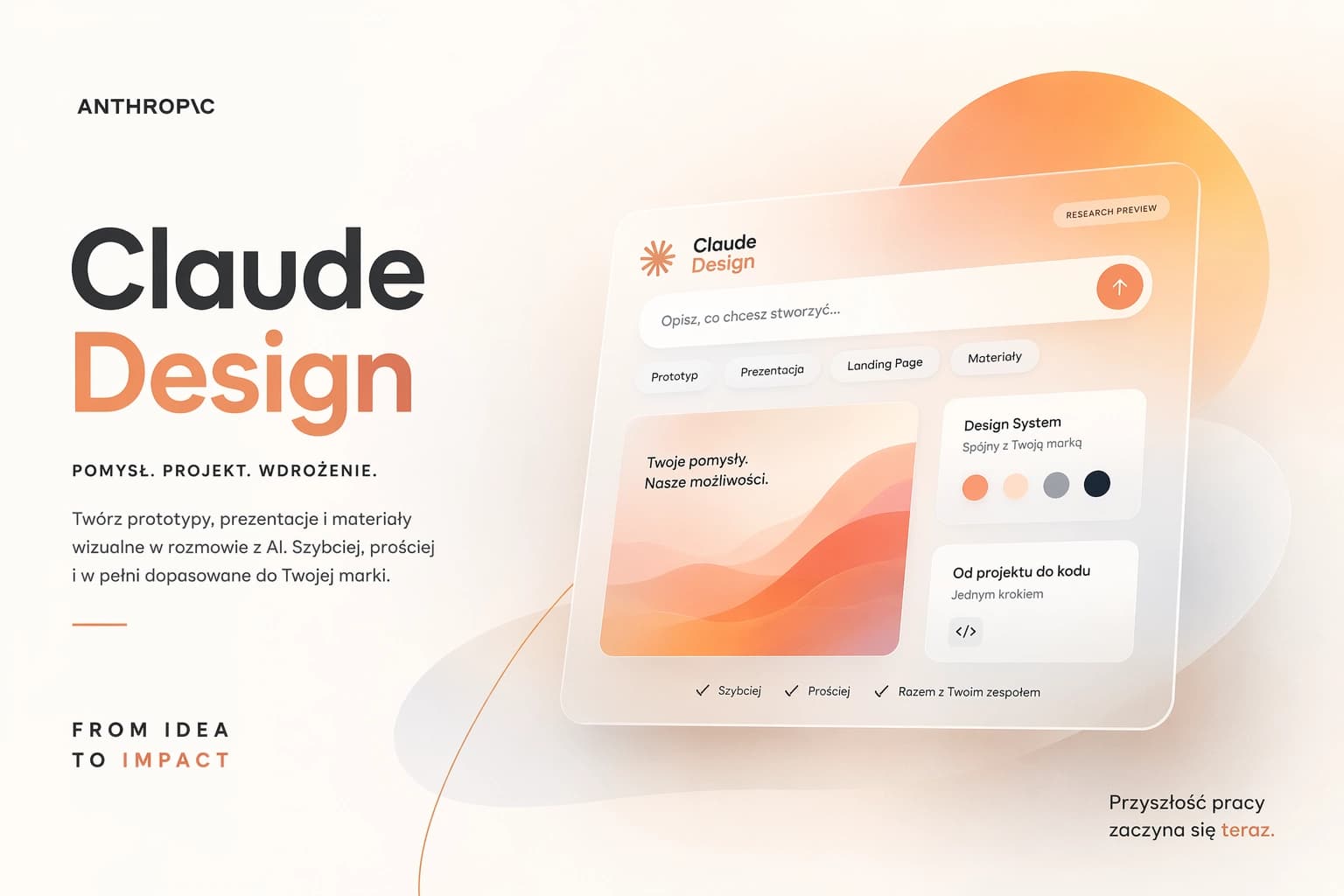 Claude Design: Anthropic wchodzi do gry o grafikę, prototypy i cały kreatywny workflow